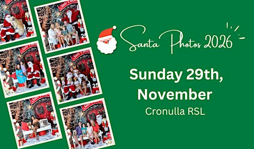 2026 SANTA PHOTOS - CRONULLA RSL (November 29th)