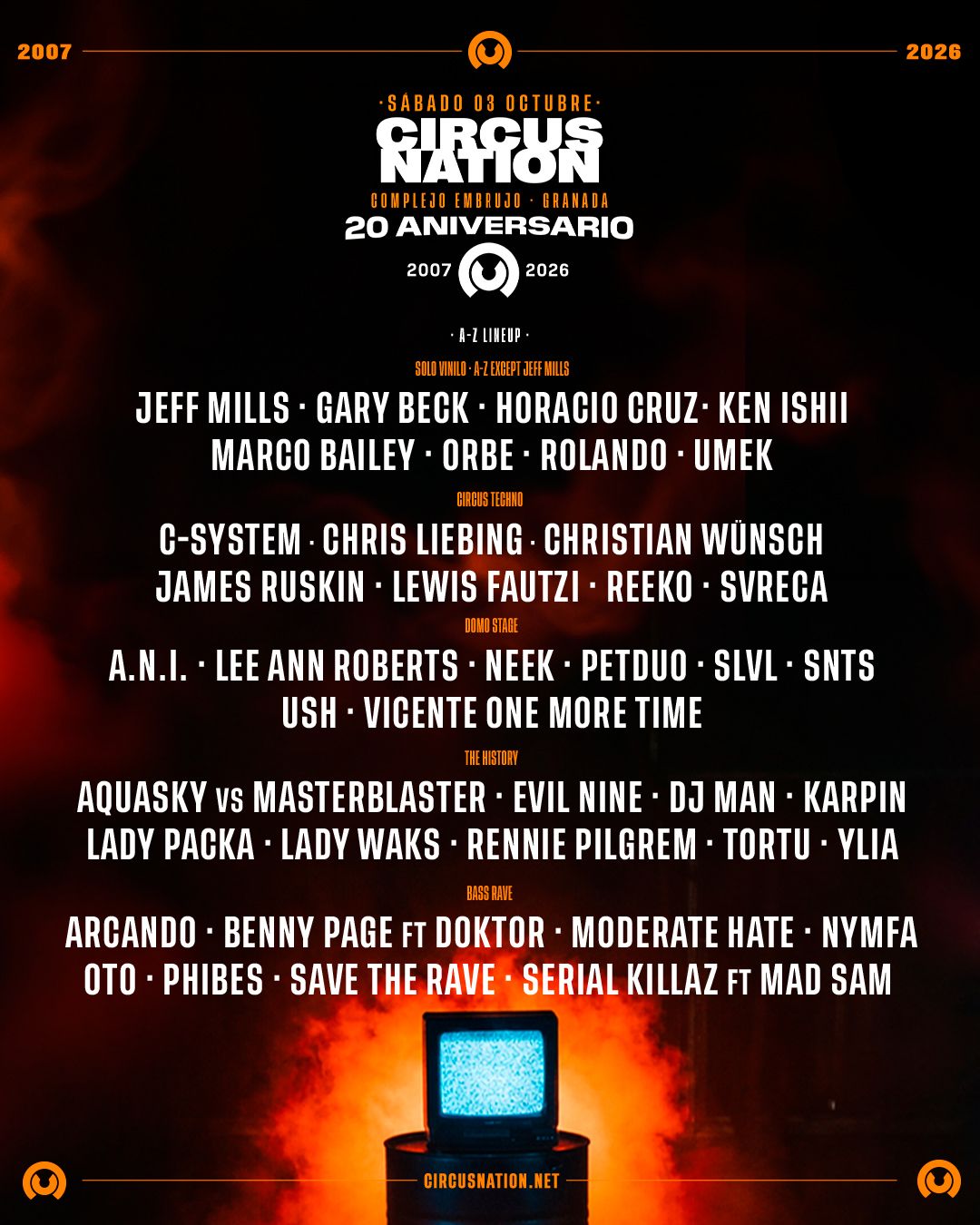 Circus Nation Festival 2026 - 20 ANIVERSARIO