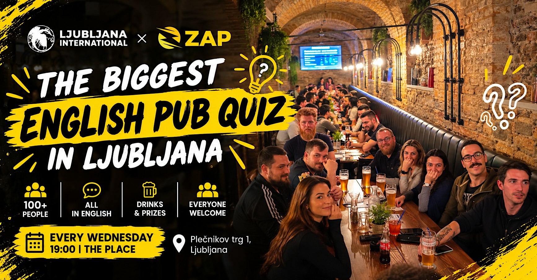 LJUBLJANA'S ENGLISH PUB QUIZ - THE BEST WAY TO MEET NEW PEOPLE