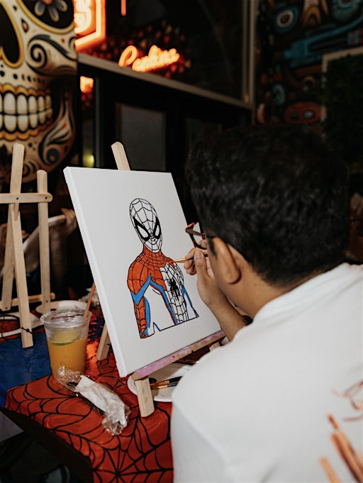 Spider-man Sip and Paint in Chicago
