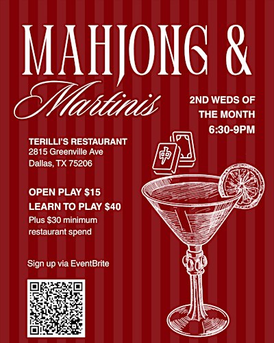 Mahjong & Martinis at Terilli's