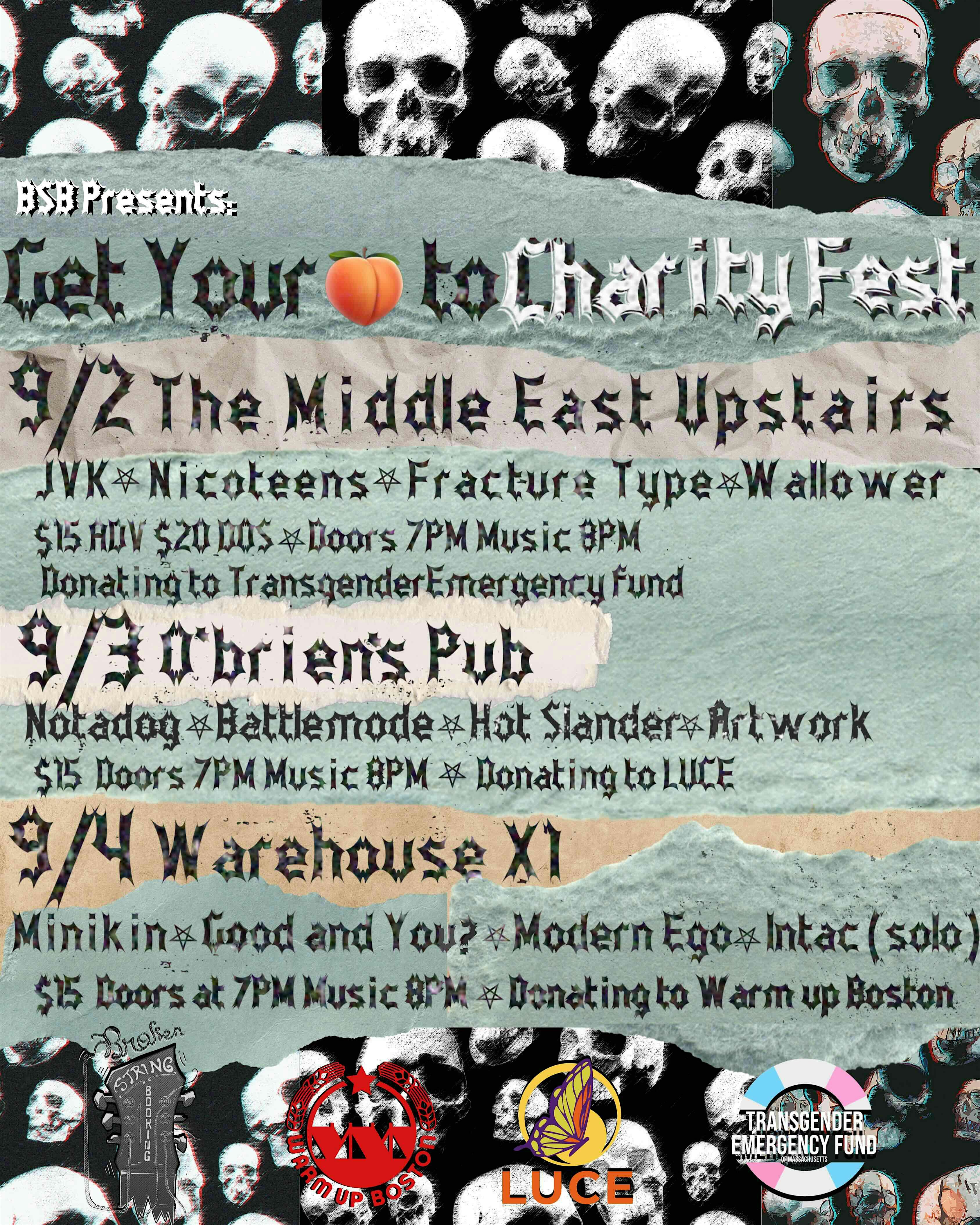 Warm Up Boston Charity Fest : Modern Ego / Good and You? / Intac / Minikin