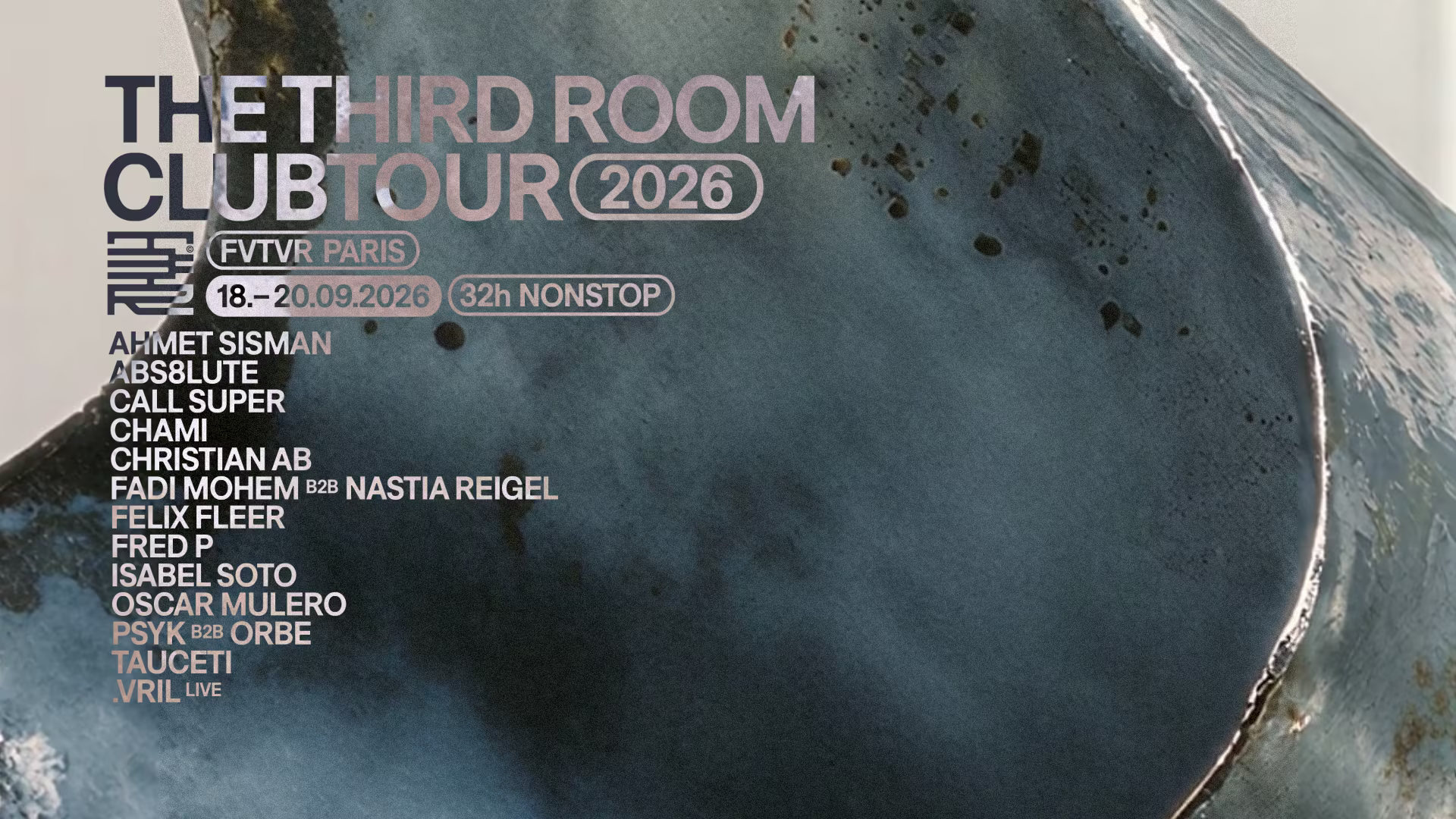 🔥 The Third Room débarque à FVTVR le 18 septembre pour un marathon de 32h de musique non-stop avec Abs8lute, Ahmet Siman, Call Super & more. Prends ta place et viens danser 🎟️