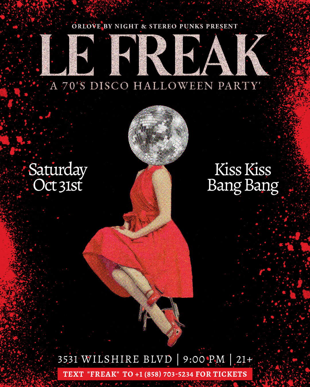 Le Freak: 70's Disco Halloween Party