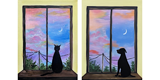 Sip n Paint in Melbourne: Looking Out The Window