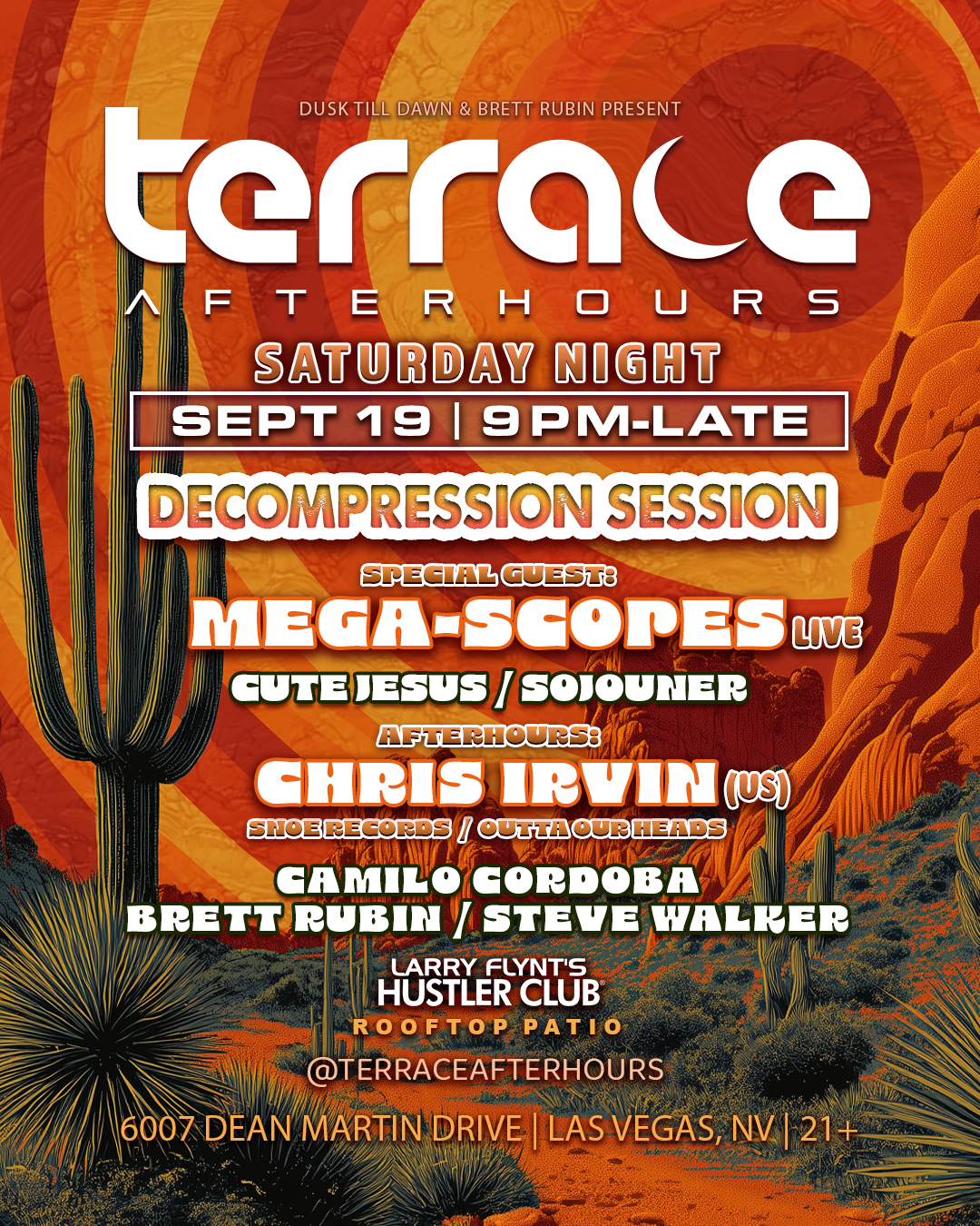DECOMPRESSION SESSION - Mega-scopes (live), Chris Irvin (US), + more