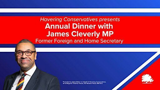 Havering Annual Dinner with James Cleverly MP