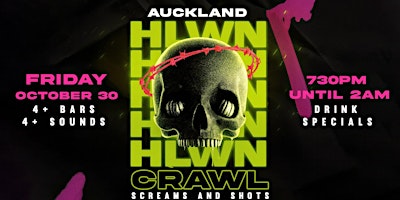 Auckland's Haunted Hop 2026: Halloween Bar Crawl (Friday, Oct 30)