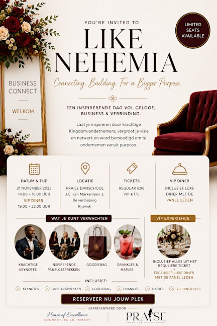 Like Nehemia - Connecting. Building. For a Bigger Purpose.