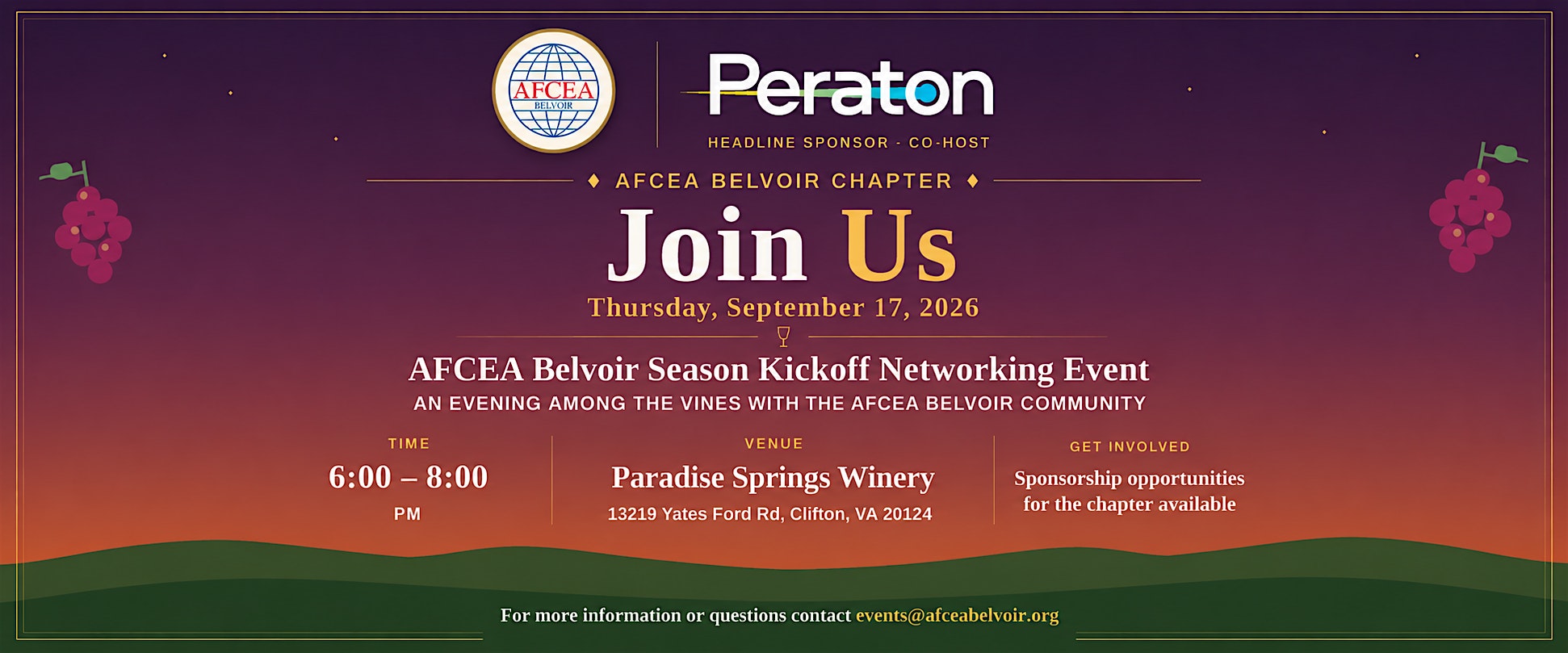 AFCEA Belvoir 2026 Season Kickoff Networking Event