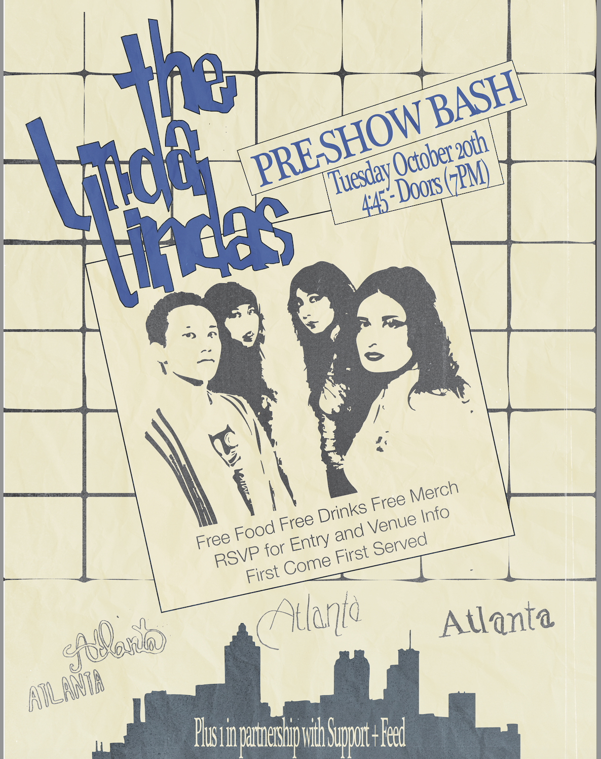 Pre-Show Bash with The Linda Lindas | Vegan Food + Drinks | All Ages
