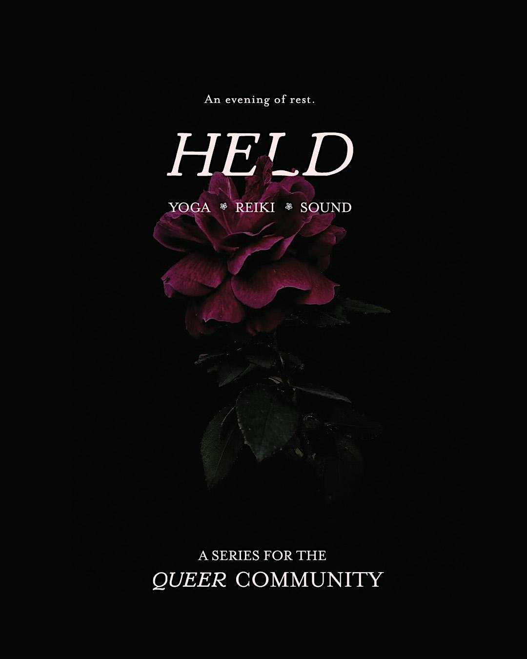 Held: An Evening for Queer Rest