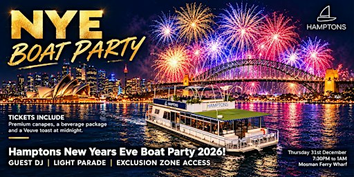 New Years Eve Boat Party 2026
