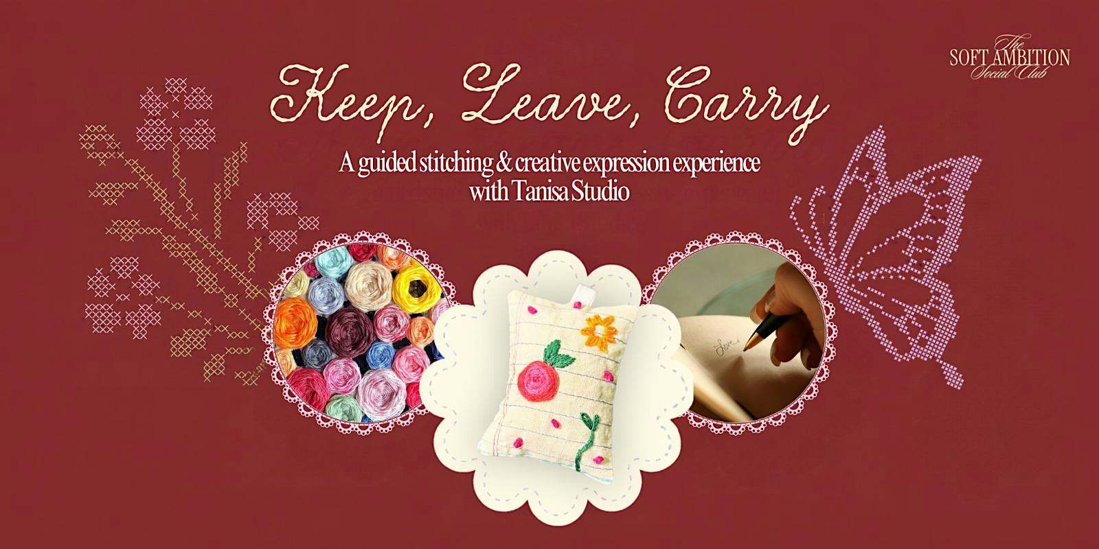 Keep, Leave, Carry — Year-End Reflection & Embroidery Workshop