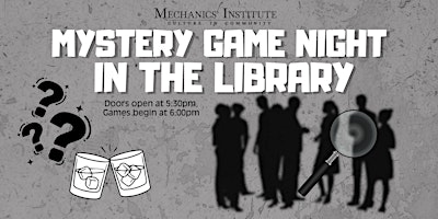 Mystery Game Night in the Library