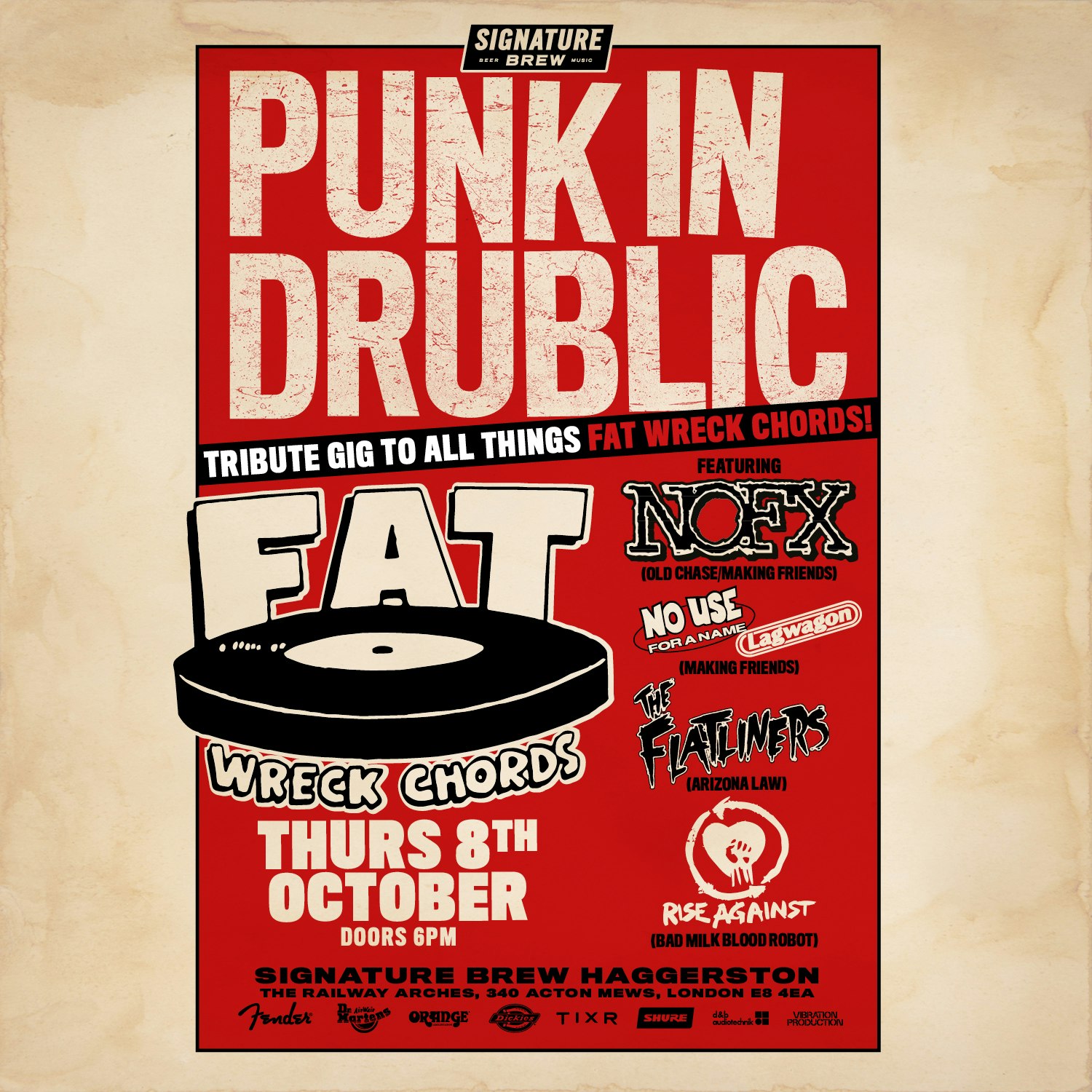 Punk In Drublic - A Tribute to Fat Wreck Chords | London