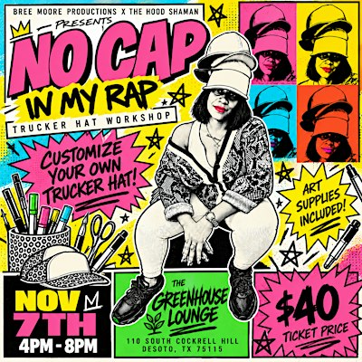 No Cap In My Rap: Trucker Hat Workshop