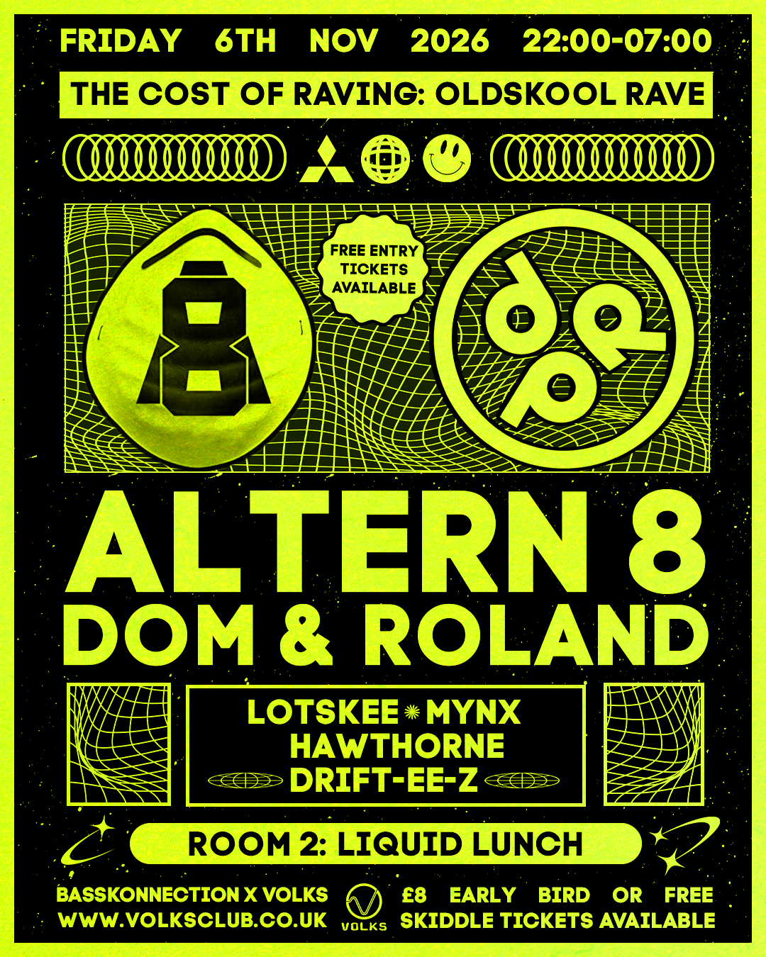 The Cost of Raving presents: Altern 8 and Dom & Roland