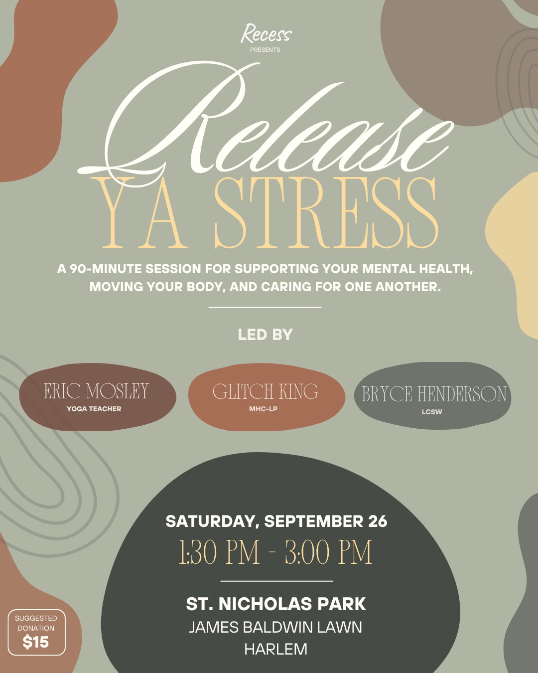 Release Ya Stress: Mental Health + Movement Workshop