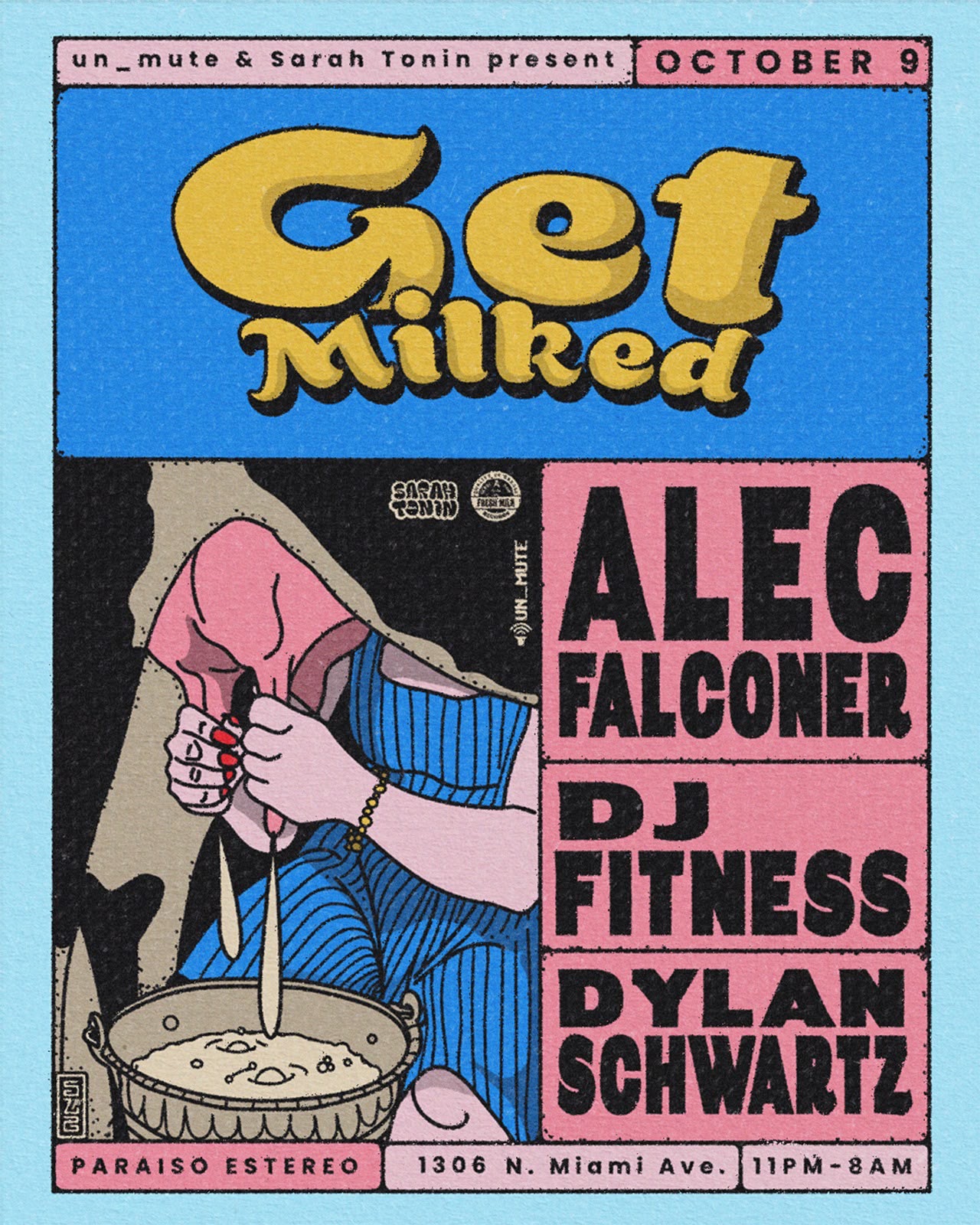 GET MILKED: Alec Falconer PRES BY SARAH TONIN & UN_MUTE