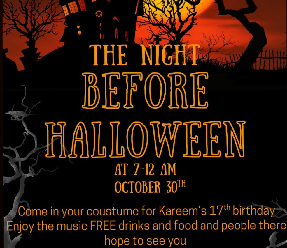 KAREEMS BIRTHDAY HALLOWEEN FUNCTION