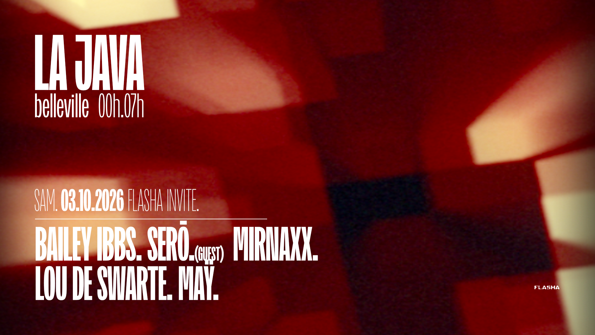 Flasha: Bailey Ibbs, Serō, Mirnaxx, Lou De Swarte & Maÿ