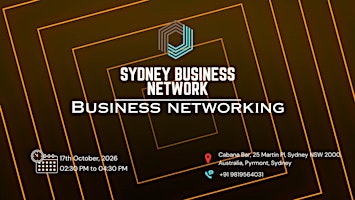 SYDNEY BUSINESS NETWORK | BUSINESS NETWORKING 2026