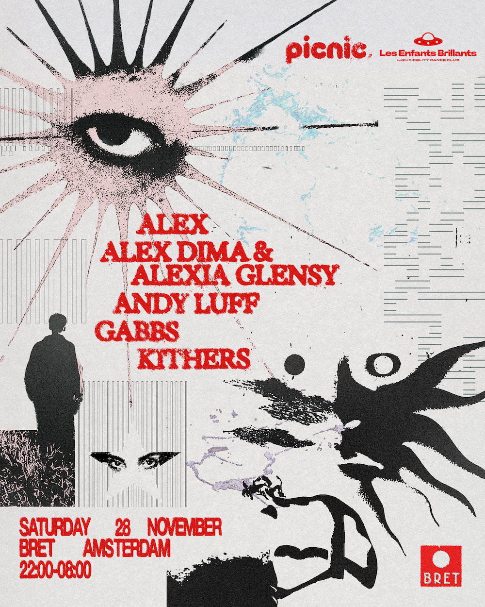 PICNIC X LES ENFANTS BRILLIANTS - ALEX, ALEX DIMA, ALEXIA GLENSY, ANDY LUFF, GABBS & KITHERS