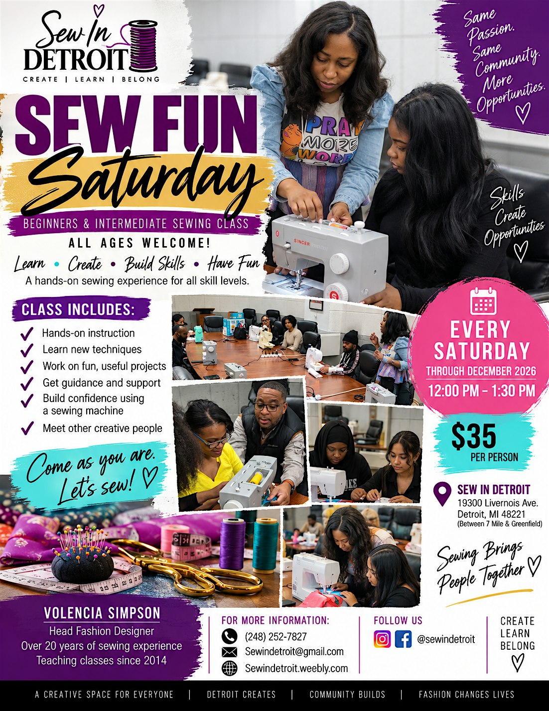 Sew Fun Saturdays