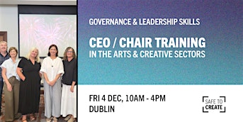 CEO/Chair Training – Strengthening Governance & Management