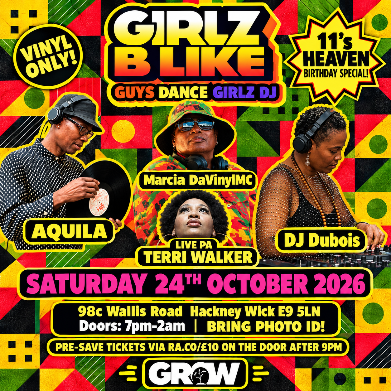 GIRLZ B LIKE: 11's HEAVEN Birthday Celebration