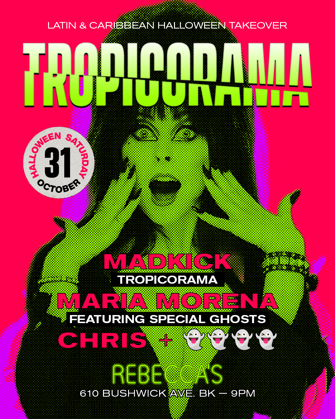 Halloween Tropicorama: Latin & Caribbean Party @ Rebeccas Bar