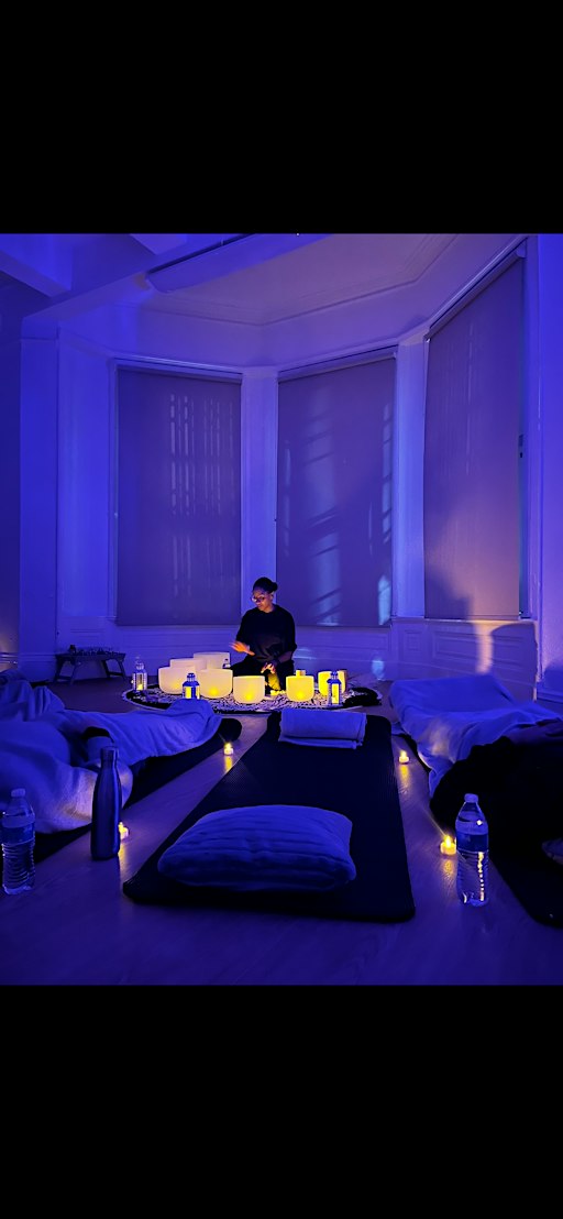Relaxing sound bath with breathwork and guided meditation
