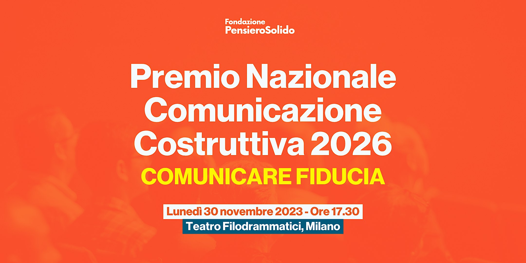 Premio Nazionale Comunicazione Costruttiva 2026 - Comunicare fiducia