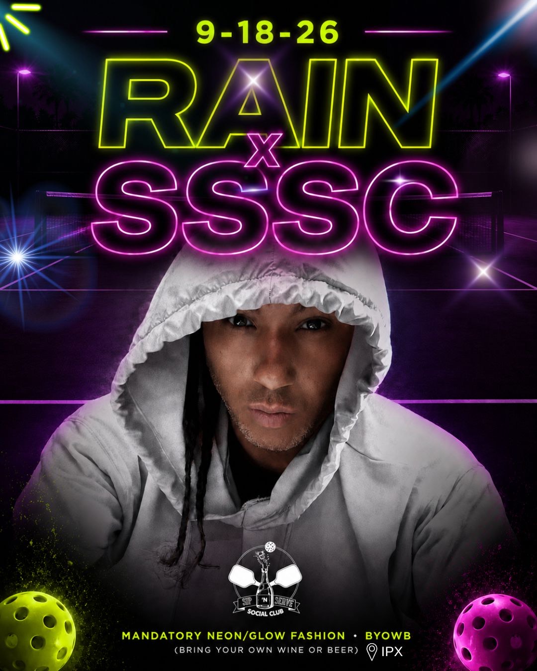 Rain x Sip ‘N Serve Social Club
