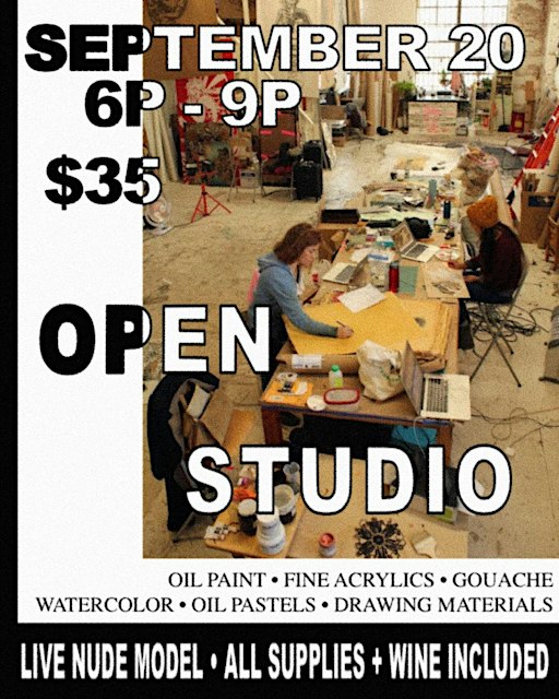 OPEN STUDIO: Fine Art Supply Library + Live Model