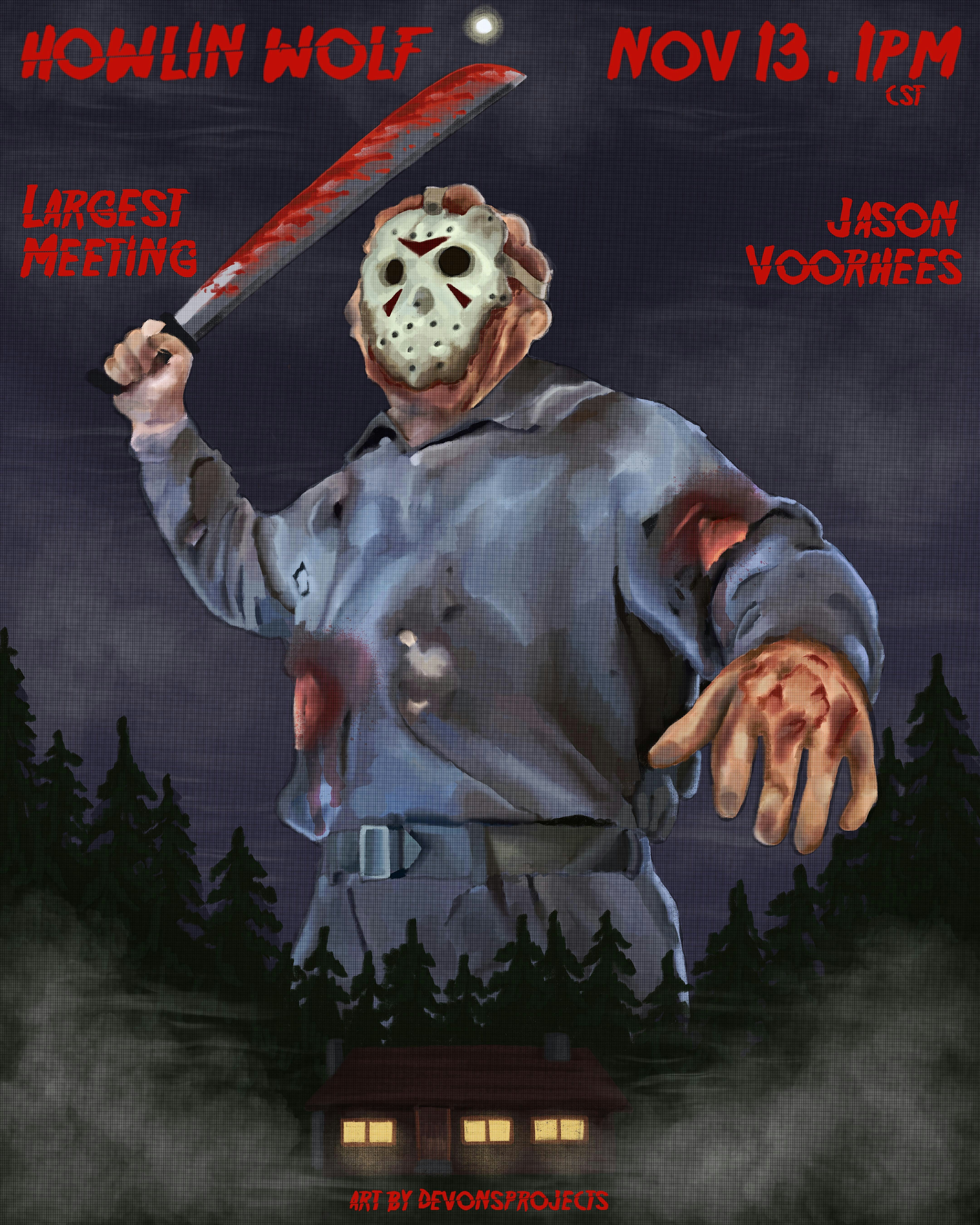 Largest gathering of Jason Voorhees EVER!!