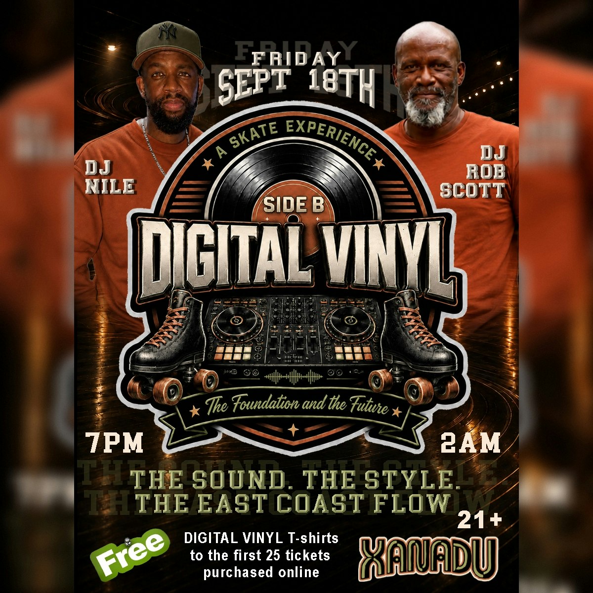 Digital Vinyl: A Skate Experience ft. DJ Nile, DJ Rob Scott (skate all night)