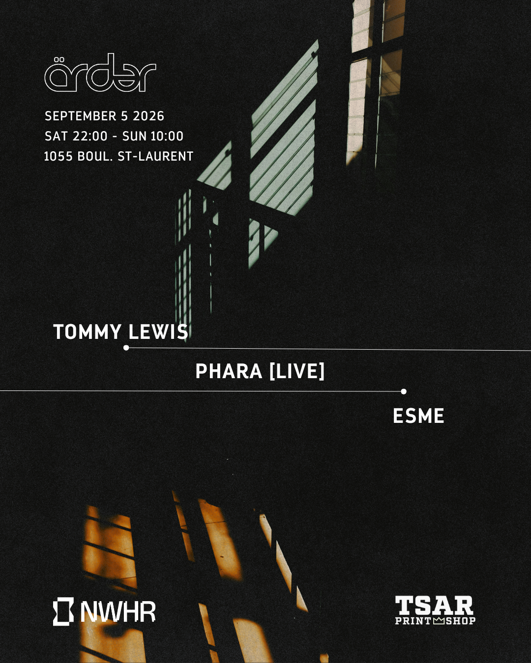 Arder: Phara [Live] // Tommy Lewis // esme