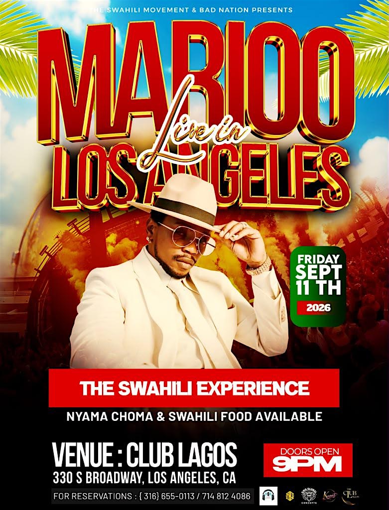 MARIOO LIVE IN LOS ANGELES