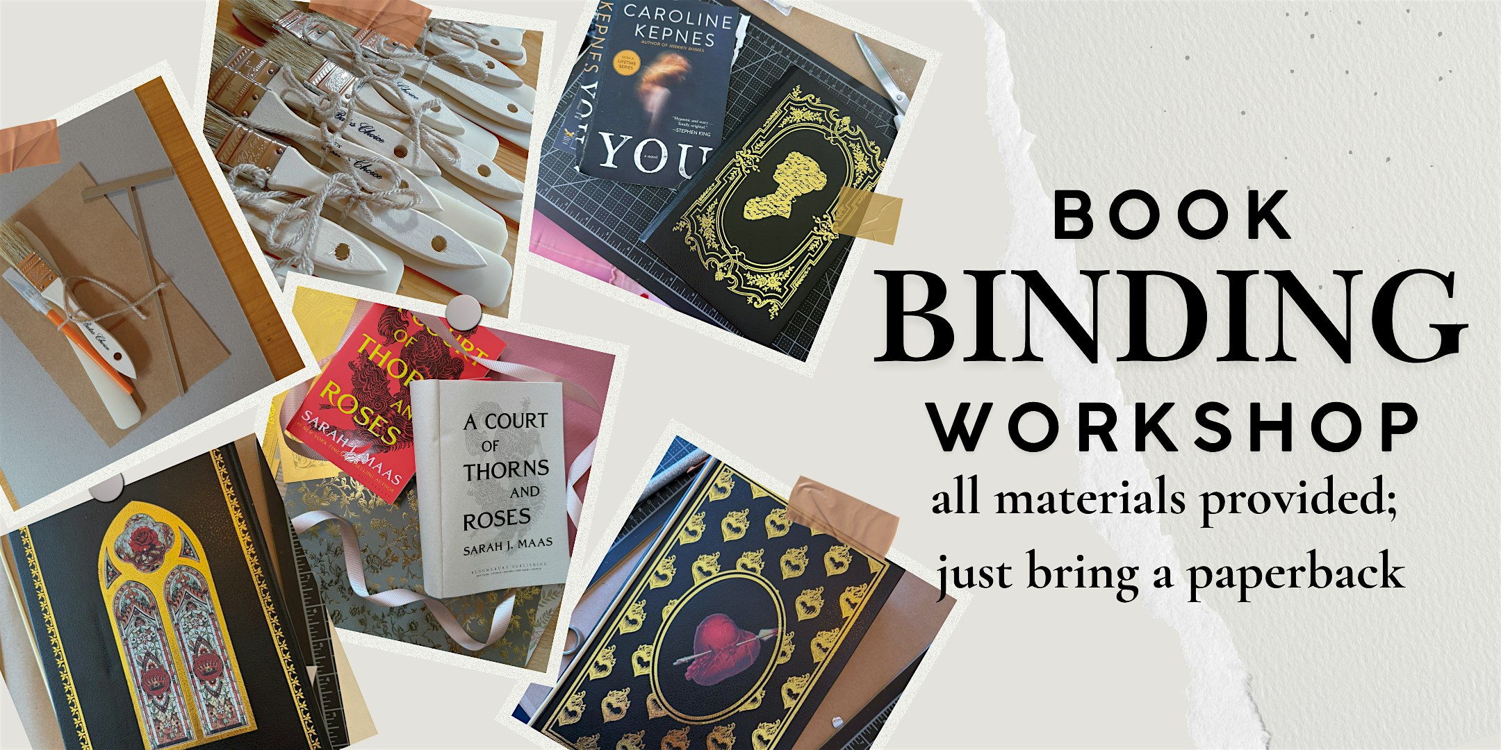Book Rebinding Workshop w/ Bookish.and.Blissful