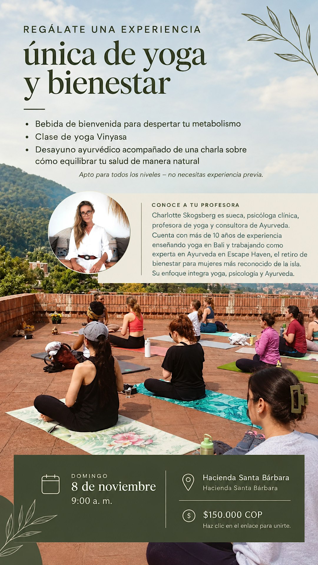 Clase de Yoga con Desayuno Ayurvédico