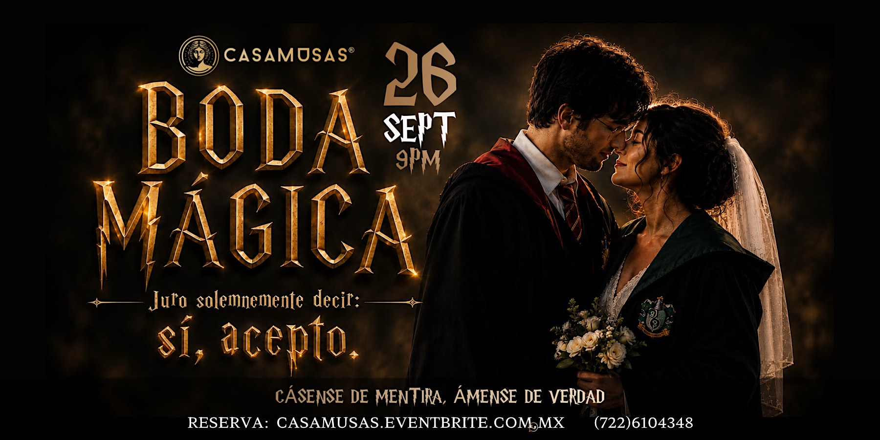 BODA MÁGICA  estilo HARRY POTTER