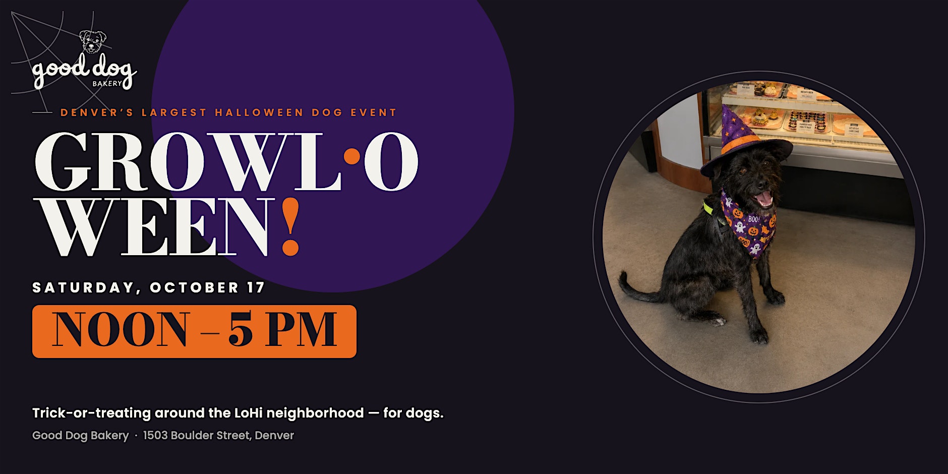 GROWL-O-WEEN 2026. Trick-or-treating for your DOG!