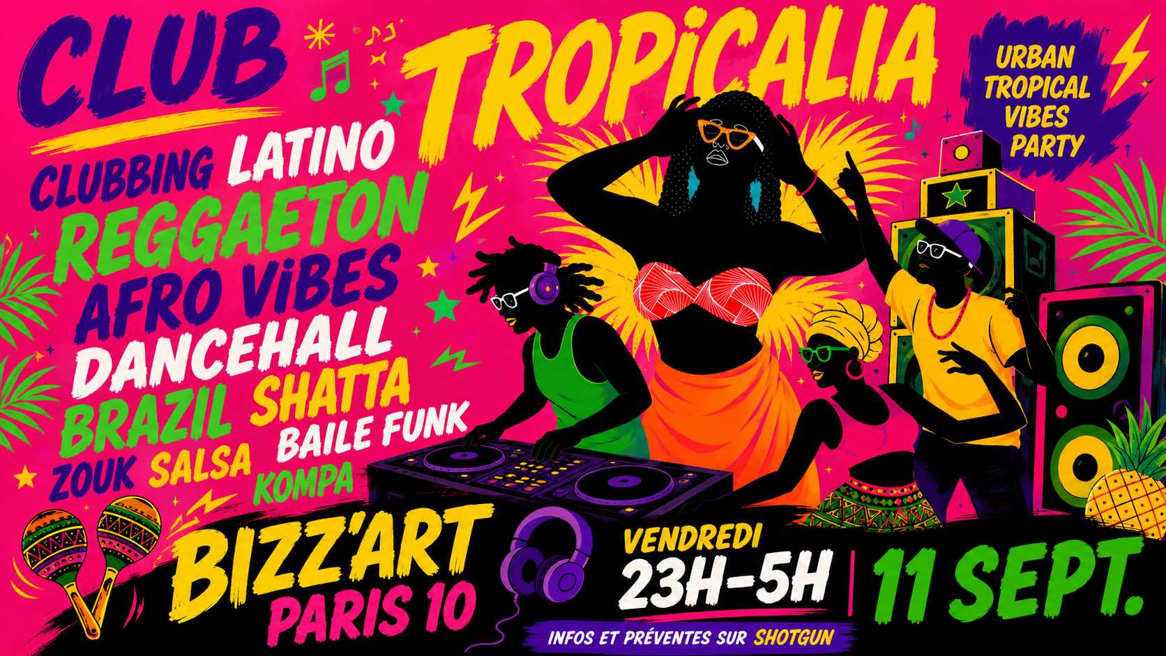 Club Tropicalia&nbsp;: Urban Tropical vibes Party Latino, Afro, Caribbean, Brazil