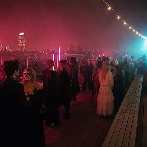Halloween on the Roof - 2 Floors & Skyline