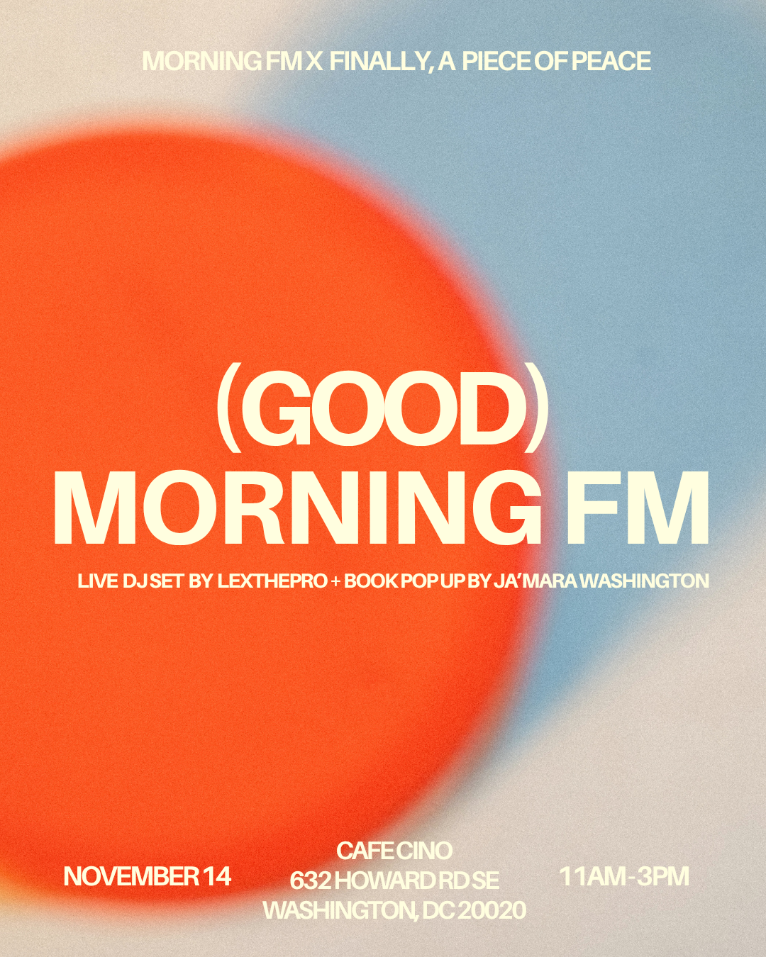 (Good) Morning FM: a Live DJ Set and Book Pop-up