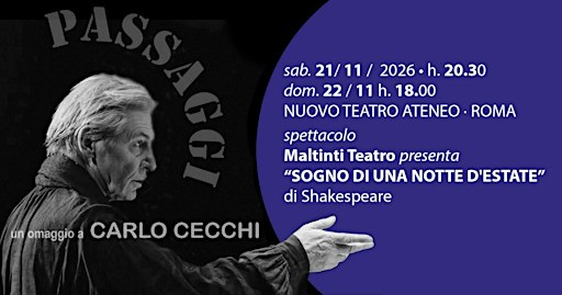 “SOGNO DI UNA NOTTE D'ESTATE” di Shakespeare