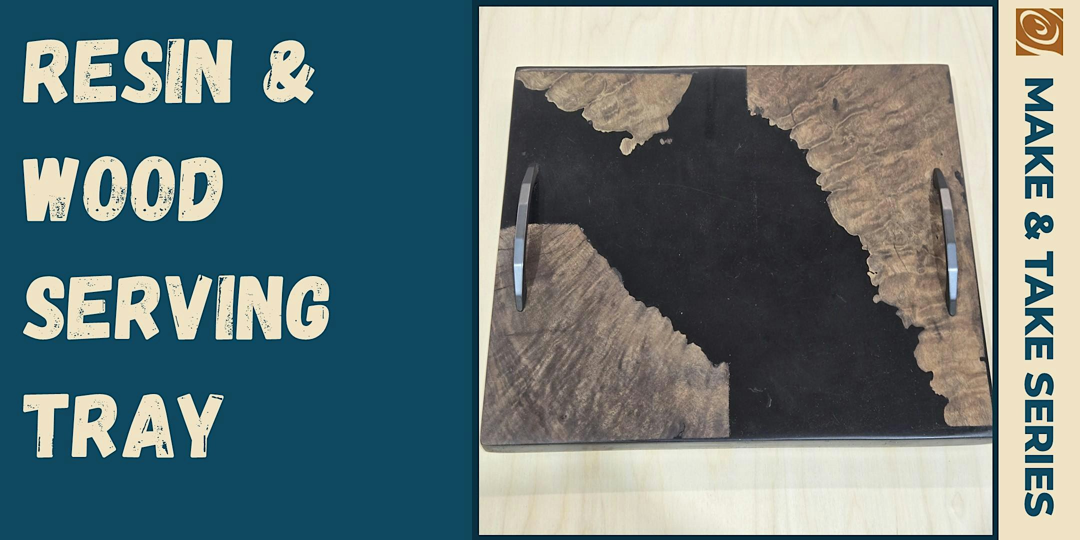Resin & Wood Serving Tray