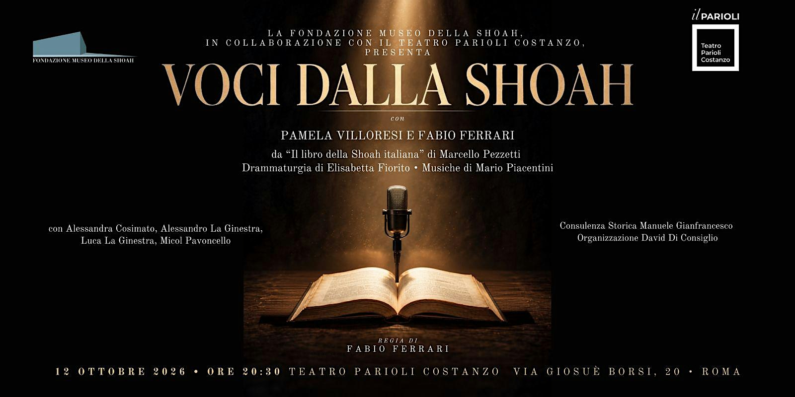 Voci dalla Shoah - Reading tratto da "Il libro della Shoah italiana"